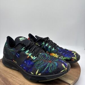 Nike Air Zoom Pegasus 35 GPX RS Black  Floral Shoes AV3252-001 Men's Size 9.5